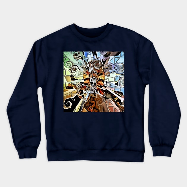 Abstract Dimensions Crewneck Sweatshirt by perkinsdesigns